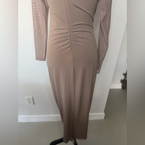 Self-Portrait One-Shoulder Ruched Midi Dress – Size 6 - Picture 4 of 16